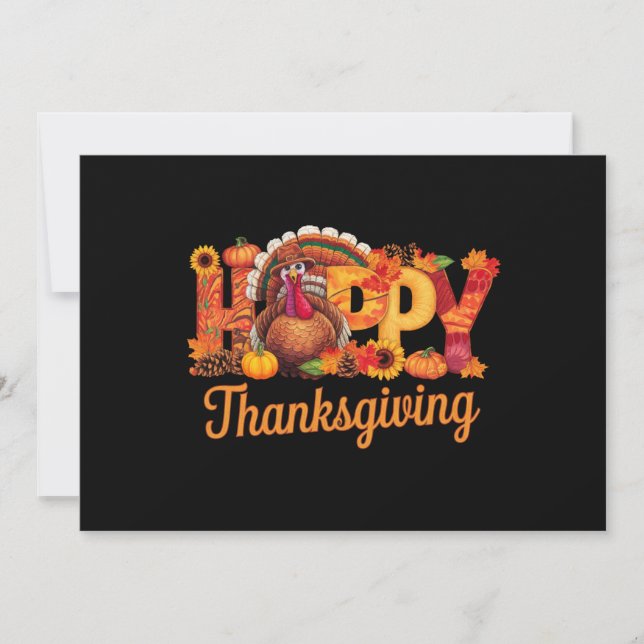 Cartes Pour Fêtes Annuelles Déchets de bon thanksgiving Automne (Devant)