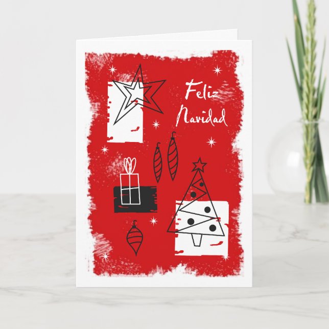 Cartes Pour Fêtes Annuelles Deco de vacances - Espagnol (Devant)