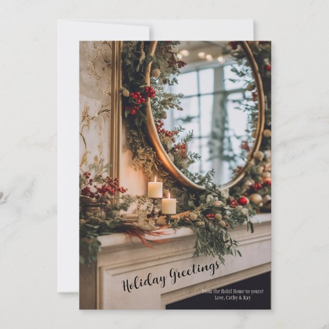 Cartes Pour Fêtes Annuelles Décor de vacances (Devant)