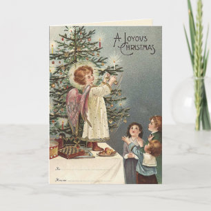 Cartes Pour Fêtes Annuelles Décoration de l'arbre de Noël - Noël vintage