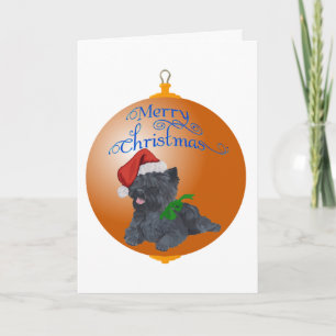 Cartes Pour Fêtes Annuelles Décorations de Noël de Terrier Cairn