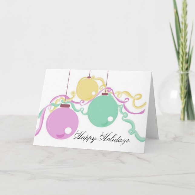 Cartes Pour Fêtes Annuelles Décorations de vacances (Devant)