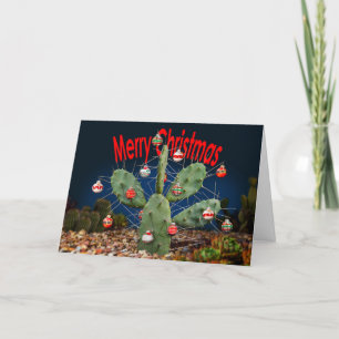 Cartes Pour Fêtes Annuelles Décorer votre Cactus Tree - Joyeux Noël