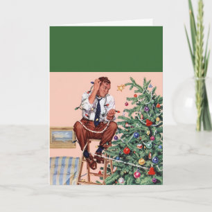 Cartes Pour Fêtes Annuelles Découper l'arbre de Noël