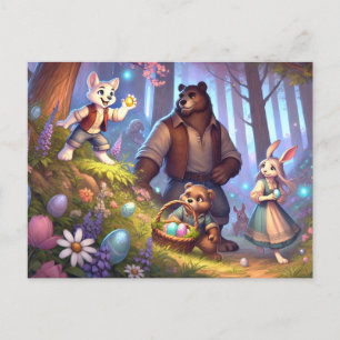 Cartes Pour Fêtes Annuelles Découverte d'oeufs d'or - Aventure de la forêt de 
