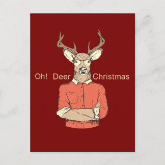 Cartes Pour Fêtes Annuelles Deer Christmas