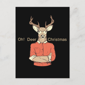Cartes Pour Fêtes Annuelles Deer Christmas