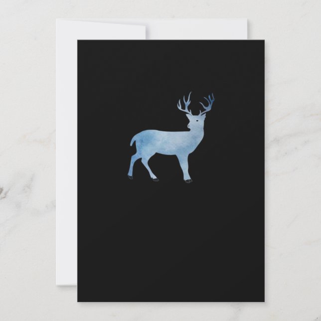 Cartes Pour Fêtes Annuelles Deer Modern Artistic Design (Devant)