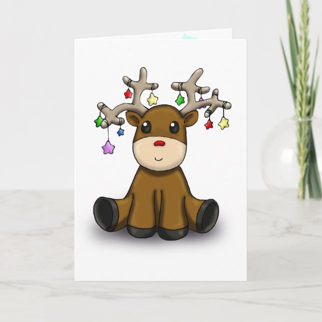 Cartes Pour Fêtes Annuelles Deers (Devant)