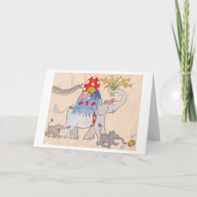 Cartes Pour Fêtes Annuelles Défilé de Pâques (Devant)