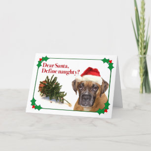 Cartes Pour Fêtes Annuelles Define Naughty Boxer