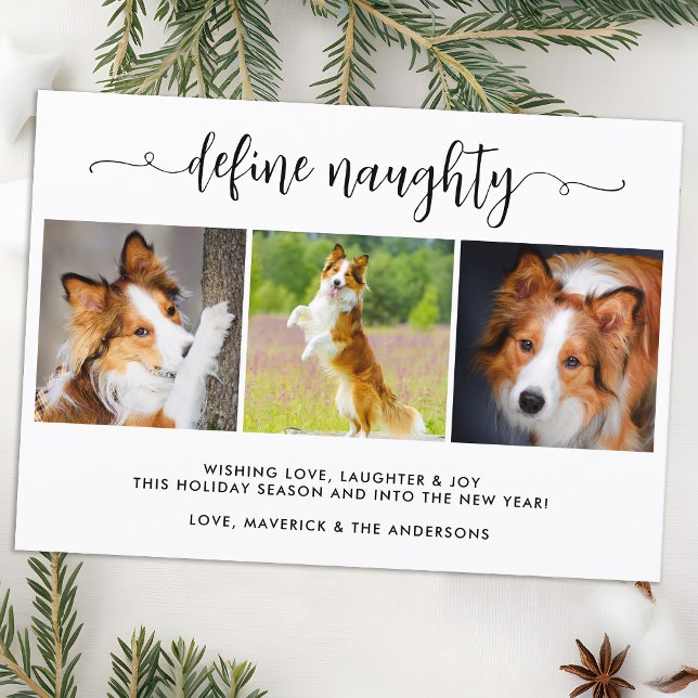 Cartes Pour Fêtes Annuelles Définir Naughty Personnalisé Funny 3 Animaux (Créateur téléchargé)