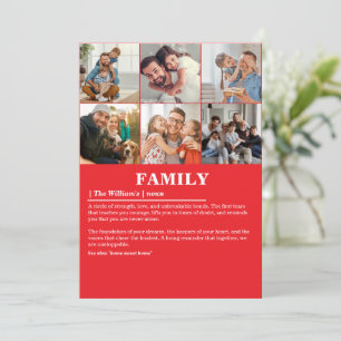 Cartes Pour Fêtes Annuelles Définition personnalisée de la famille de collages