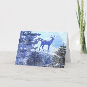Cartes Pour Fêtes Annuelles Défrichage des forêts gelées