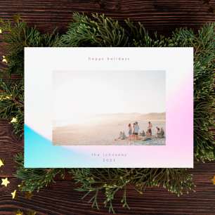 Cartes Pour Fêtes Annuelles Dégradé doux moderne minimaliste Noël Sky Sabi