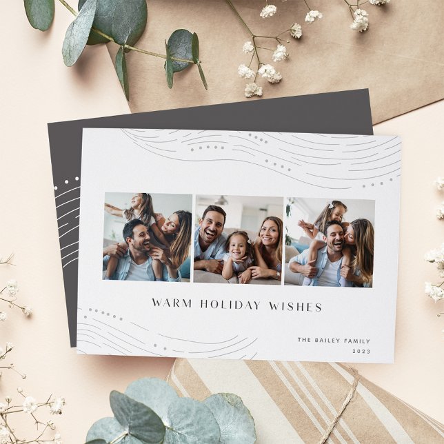 Cartes Pour Fêtes Annuelles Dégustation hivernale | 3 Collage photo (Créateur téléchargé)