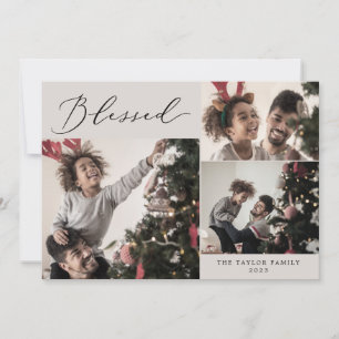 Cartes Pour Fêtes Annuelles Délicieuse Greige Bienheureuse 4 Photo Noël