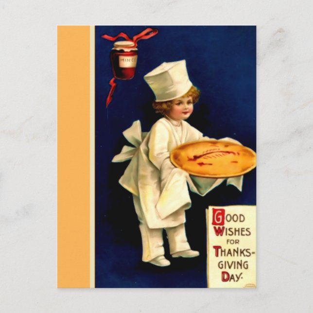 Cartes Pour Fêtes Annuelles Délicieux Thanksgiving (Devant)