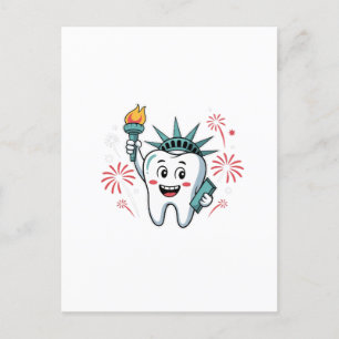 Cartes Pour Fêtes Annuelles Dental Squad 4 juillet Dentist Funny American