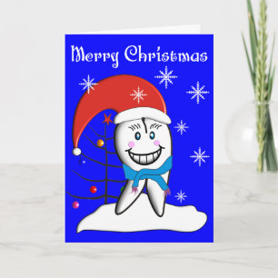 Cartes Pour Fêtes Annuelles Dentist Christmas Toot CardsWith Tooth Decorations