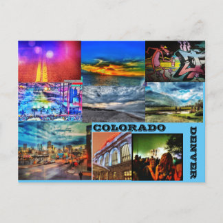 CARTES POUR FÊTES ANNUELLES DENVER COLORÉ ; COL.ORADO