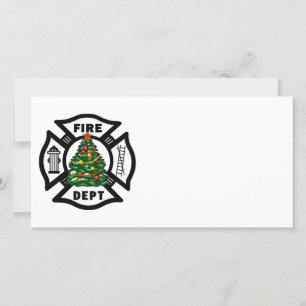 Cartes Pour Fêtes Annuelles Département du feu de Noël de sapeur-pompier