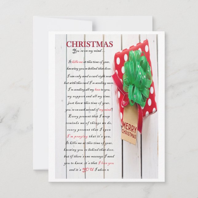 CARTES POUR FÊTES ANNUELLES DERRIÈRE CETTE PORTE - JAILMATECARDS.CO.UK - NOËL (Devant)