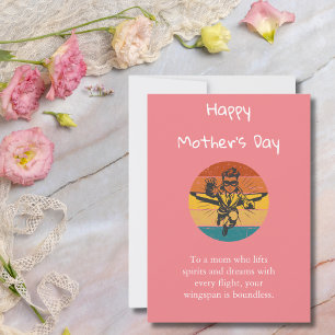 Cartes Pour Fêtes Annuelles Derrière chaque pilote,Minimaliste,Rétro, Fête des