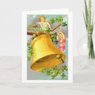 Cartes Pour Fêtes Annuelles Des anges sonnent une cloche