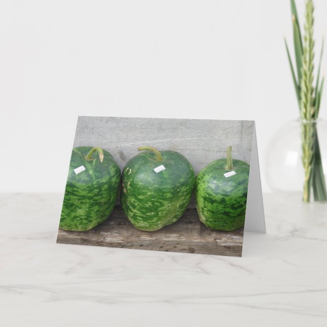 Cartes Pour Fêtes Annuelles Des gourdins en rang, Thanksgiving (Devant)