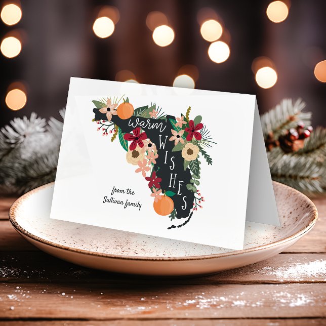 Cartes Pour Fêtes Annuelles Des voeux Chaleureux De Floride (Créateur téléchargé)