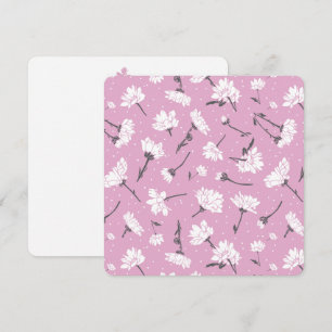 Cartes Pour Fêtes Annuelles Design Floral Rose - Art Fleur Élégant