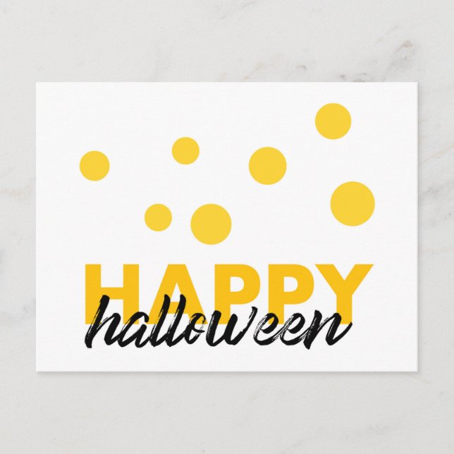 Cartes Pour Fêtes Annuelles Design moderne et ludique de Happy Halloween (Devant)