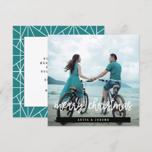 Cartes Pour Fêtes Annuelles Design moderne Joyeux Noël Carré photo