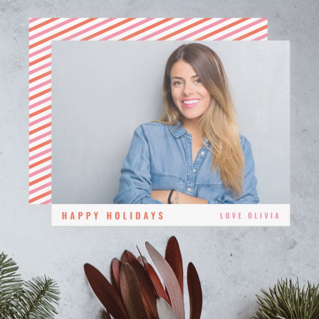 Cartes Pour Fêtes Annuelles Design moderne Simple Photo simple de Noël (Créateur téléchargé)