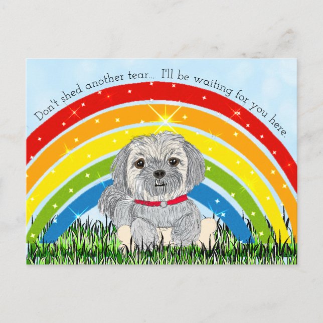 Cartes Pour Fêtes Annuelles Désolé pour votre Loos, Dog Memorial (Devant)