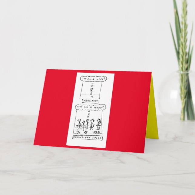 Cartes Pour Fêtes Annuelles Dessin animé de Funny Christmas (Devant)