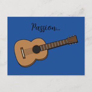 Cartes Pour Fêtes Annuelles Dessin de guitare   Ajouter votre texte