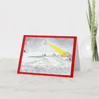 Dessin de phare de Joyeux Noël