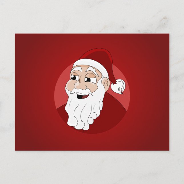 Cartes Pour Fêtes Annuelles Dessin du Père Noël (Devant)