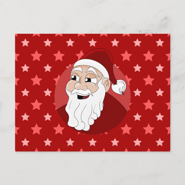 Cartes Pour Fêtes Annuelles Dessin du Père Noël (Devant)