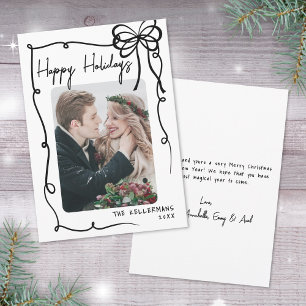 Cartes Pour Fêtes Annuelles Dessiné à la main, heureux