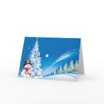 Deux bonhommes de neige heureux