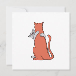 Cartes Pour Fêtes Annuelles Deux chats s'unissent en amitié