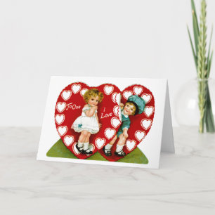 Cartes Pour Fêtes Annuelles Deux coeurs