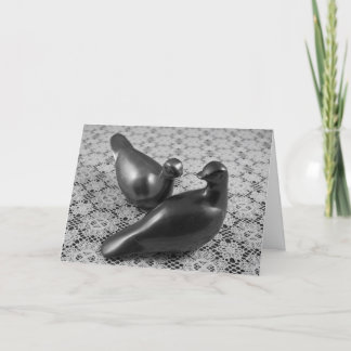 Cartes Pour Fêtes Annuelles Deux Turtledoves - Une Offre Simple