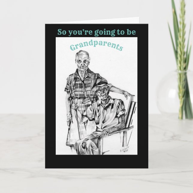 Cartes Pour Fêtes Annuelles Devenir grand-parents (Devant)