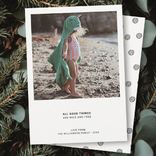 Cartes Pour Fêtes Annuelles Devis moderne minimal Devis photo simple