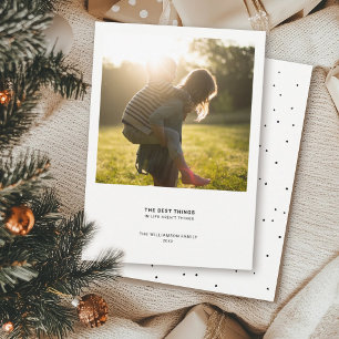 Cartes Pour Fêtes Annuelles Devis moderne minimal   Points photo de Noël simpl