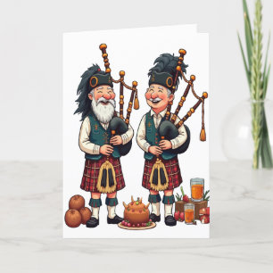 Cartes Pour Fêtes Annuelles Devoirs des joueurs de cornemuse pour la processio